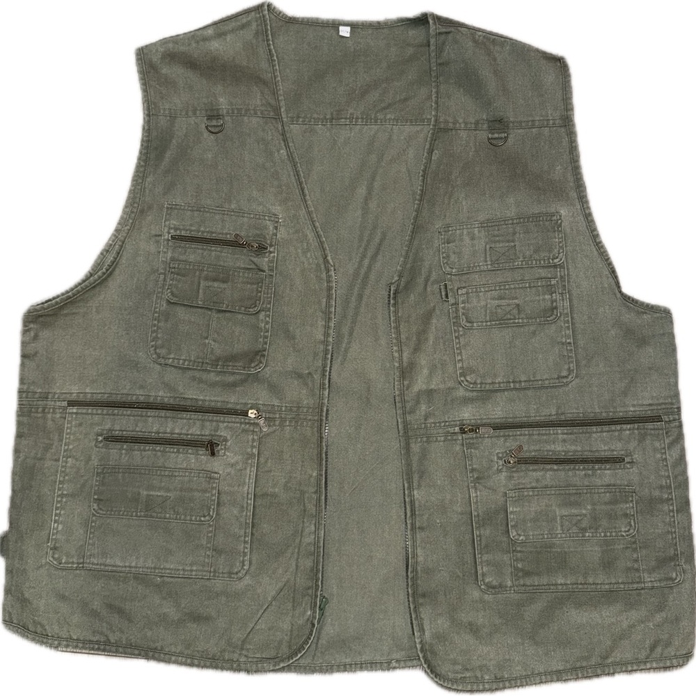 Source Unknown Olive Green Men's Vest